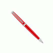 Ручка шариковая Waterman Hemisphere Red Comet CT, толщина линии M, палладий