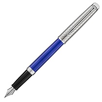 Ручка перьевая Waterman Hemisphere Deluxe Blue Wave CT, толщина линии F, палладий