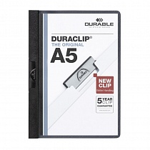 Папка с клипом Durable Duraclip, до 30 листов, А5, ПВХ