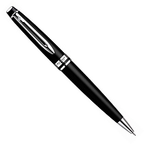 Ручка шариковая Waterman Expert 3 Matte Black CT, толщина линии M, палладий