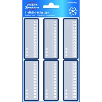 Этикетки морозостойкие Avery Zweckform,  26 x 73 мм, 6 штук на листе, 4 листа