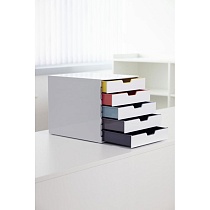 Бокс для документов Durable Varicolor Mix, А4, С4, Folio и Letter, 5 выдвижных ящиков, ABS-пластик