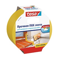 Лента малярная для штукатурных работ tesa, ПВХ, 33 м x 50 мм