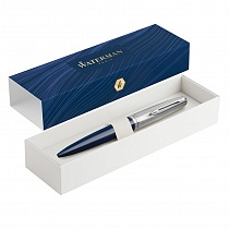 Ручка шариковая Waterman Embleme Blue CT, толщина линии M, нержавеющая сталь