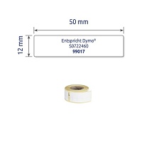 Этикетки для принтеров DYMO Avery Zweckform, для подвесных папок, 12 х 50 мм, 220 штук