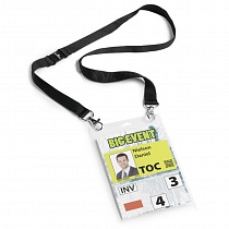 Бейдж на шнурке с безопасным замком Durable Event Badge, вертикальный, А6