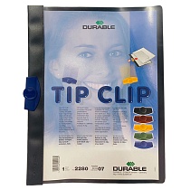 Папка с клипом Durable Tipclip, с прижимным механизмом, А4