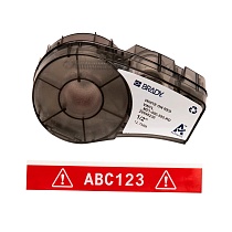 Картридж Brady M21-500-595, виниловая лента, белый шрифт, 6.4 м х 12.7 мм