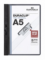 Папка с клипом Durable Duraclip, до 30 листов, А5, ПВХ