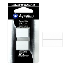 Набор красок акварельных Daler Rowney Aquafine Half Pan Blister Sets, в кюветах, 2 штуки