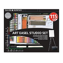 Набор художественный с мольбертом Daler Rowney Simply Art Easel Studio Set, 115 предметов