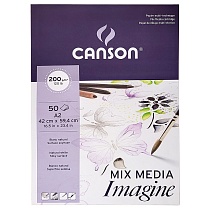Альбом для графики Canson Imagine, мелкое зерно, склеенный, 200 гр/м2, 50 листов