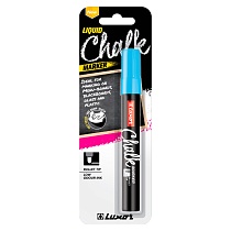 Маркер меловой для стекла Luxor Liquid Chalk, пулевидный наконечник, 1-3 мм, блистер