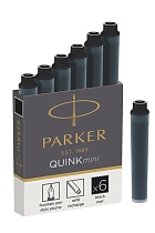 Картридж чернильный Parker Quink Mini, для перьевых ручек