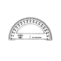 Транспортир 180° Domingo Ferrer, длина 10 см
