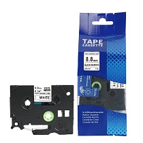 Термоусадочная трубка ahs 221 для принтеров brother, 8.8 мм x 1.5 м, черный шрифт