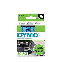 Картридж с виниловой лентой D1 для принтеров Dymo Label Manager, пластик, черный шрифт, 9 мм х 7 м