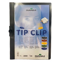 Папка с клипом Durable Tipclip, с прижимным механизмом, А4