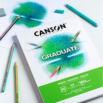 Альбом для масла и акрила Canson Graduate, мелкое зерно, склеенный, 160 гр/м2, 30 листов