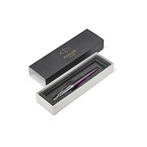 Ручка шариковая Parker Jotter Core Victoria Violet CT, толщина линии М, хром