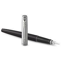 Ручка перьевая Parker Jotter Core Black CT, толщина линии М, нержавеющая сталь