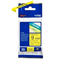 Картридж brother tze 621 с лентой 9 мм х 8 м, пластик, черный шрифт