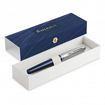 Ручка перьевая Waterman Embleme Blue CT толщина линии F, нержавеющая сталь