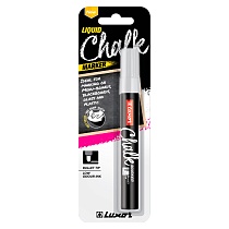 Маркер меловой для стекла Luxor Liquid Chalk, пулевидный наконечник, 1-3 мм, блистер