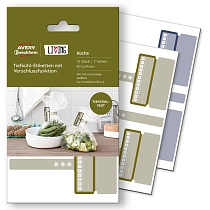 Этикетки морозостойкие Avery Zweckform Living, с биркой, 97 x 54 мм, 3 штуки на листе, 4 листа