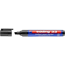 Маркер пигментный edding 33 Brilliant, на водной основе, скошенный наконечник, 1-5 мм