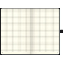 Блокнот Brunnen Компаньон Классик, на резинке, клетка, 80 гр/м2, 9.5 х 12.8 см, 96 листов, черный