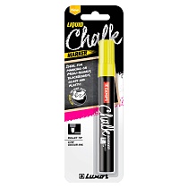 Маркер меловой для стекла Luxor Liquid Chalk, пулевидный наконечник, 1-3 мм, блистер