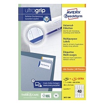 Этикетки самоклеящиеся Avery Zweckform, белые, 48.5 x 25.4 мм, 40 штук на листе, 100 листов