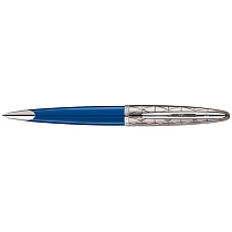 Ручка шариковая Waterman Carene Contemporary Blue Obsession, толщина линии M, серебро