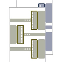 Этикетки морозостойкие Avery Zweckform Living, с биркой, 97 x 54 мм, 3 штуки на листе, 4 листа