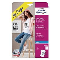 Пленка для перевода на ткань Avery Zweckform My Design, матовая, А4, 5 листов