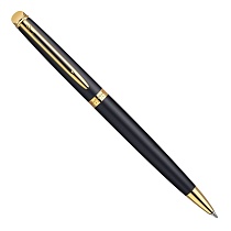 Ручка шариковая Waterman Hemisphere Mars Black GT, толщина линии M, позолота 23К