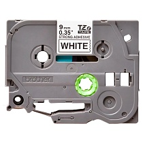 Картридж brother tze-s221 с лентой 9 мм х 8 м, пластик, усиленный клей, черный шрифт