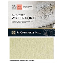 Бумага для акварели ST Cuthberts Mill Saunders Waterford, 300 г/м2, 410 х 310 мм, 20 листов