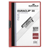 Папка с клипом Durable Duraclip, до 30 листов, А4, ПВХ