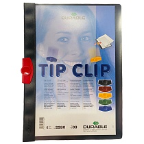 Папка с клипом Durable Tipclip, с прижимным механизмом, А4