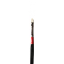 Кисть щетина укороченная плоская Daler Rowney Georgian, длинная ручка