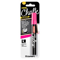 Маркер меловой для стекла Luxor Liquid Chalk, пулевидный наконечник, 1-3 мм, блистер