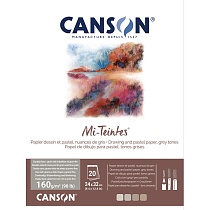 Бумага для пастели Canson Mi-Teintes, склейка, 160 гр/м2, 24 x 32 см, 20 листов