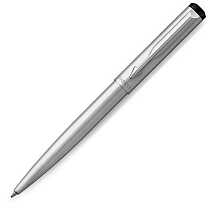 Ручка шариковая Parker Vector Standart Stainless Steel CT, толщина линии M, легированная сталь