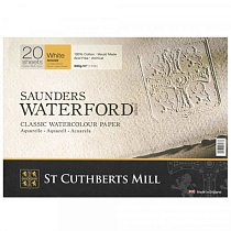 Бумага для акварели ST Cuthberts Mill Saunders Waterford, 300 г/м2, 310 х 230 мм, 20 листов