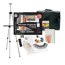 Набор художественный с мольбертом Daler Rowney Simply Art Easel Studio Set, 115 предметов