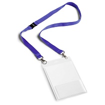 Бейдж на шнурке с безопасным замком Durable Event Badge, вертикальный, А6