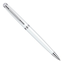 Ручка шариковая Waterman Hemisphere White CT, толщина линии M, хром