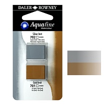 Набор красок акварельных Daler Rowney Aquafine Half Pan Blister Sets, в кюветах, 2 штуки